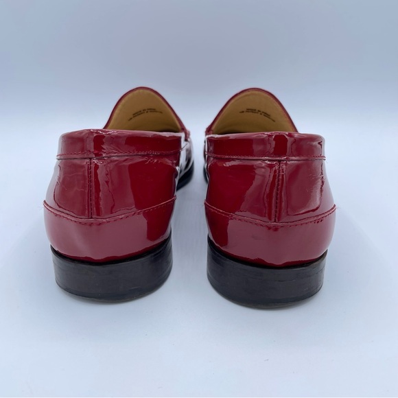 Cole Haan Patent Leather Loafers 9 Red - Picture 6 of 17